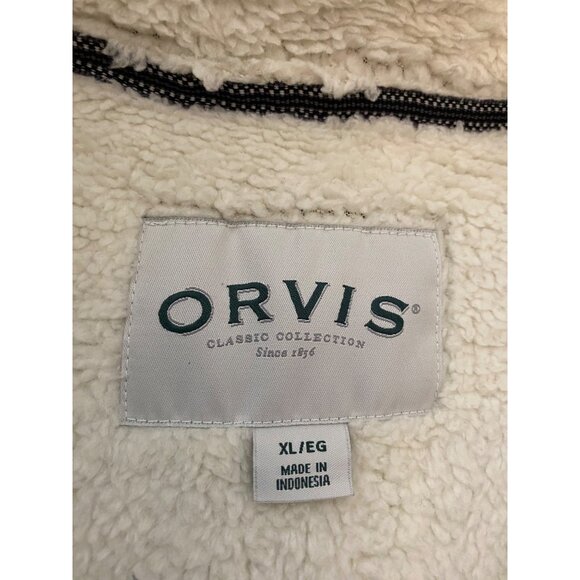 Orvis Mens Charcoal Gray Sweater Fleece Half-Zip Pullover XL - Picture 4 of 11